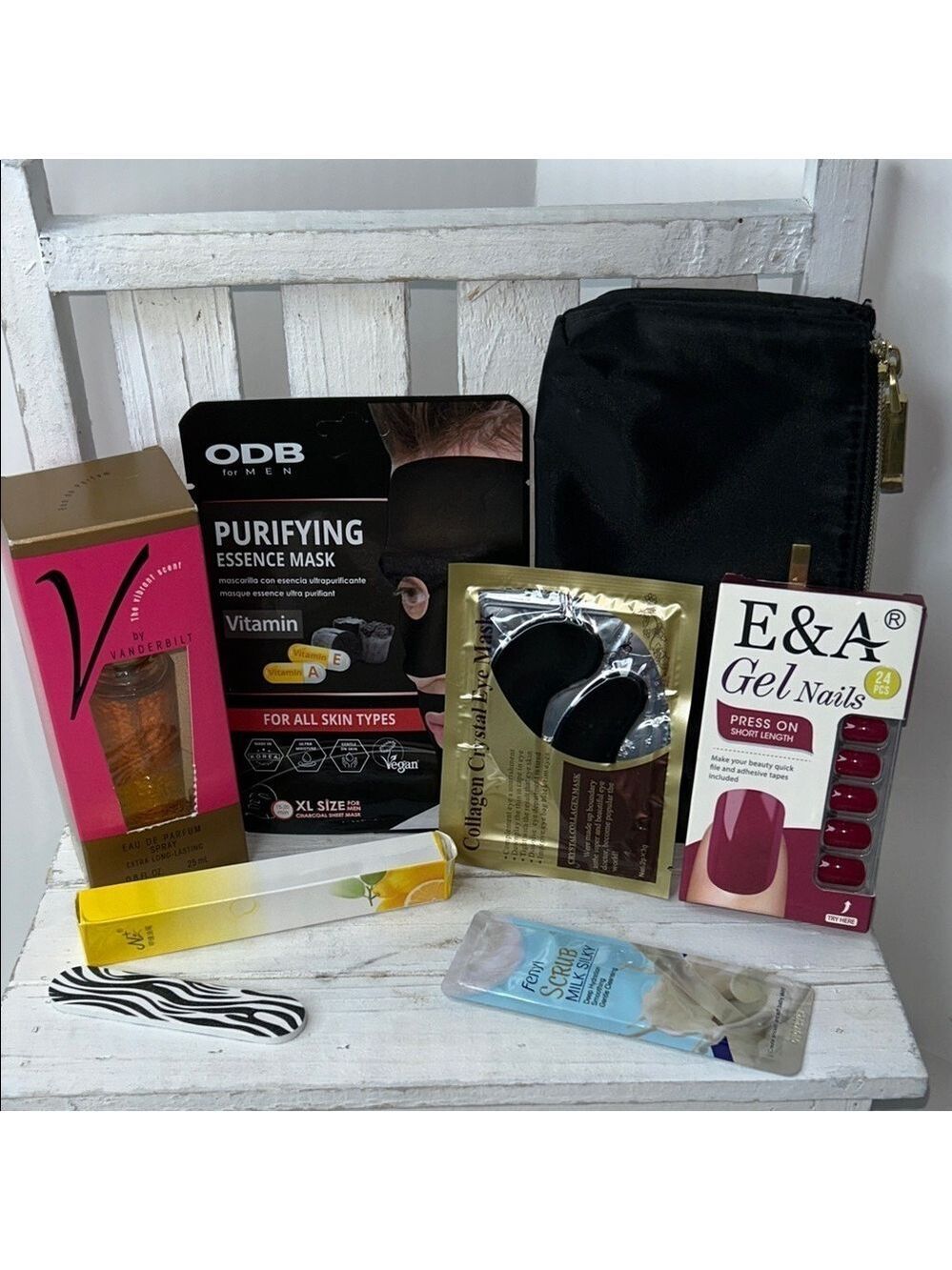 Beauty Essentials Set with Black Pouch